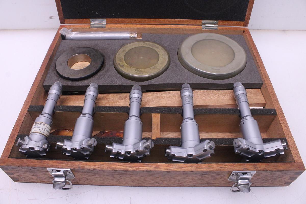 Usado Juego Micrometros Interior 3 Puntos Mitutoyo