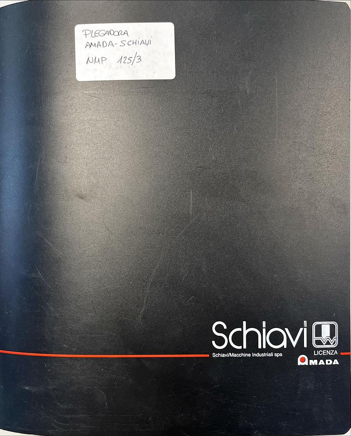Usado Manual Instrucciones Plegadora Amada-Schiavi NMP 125/3