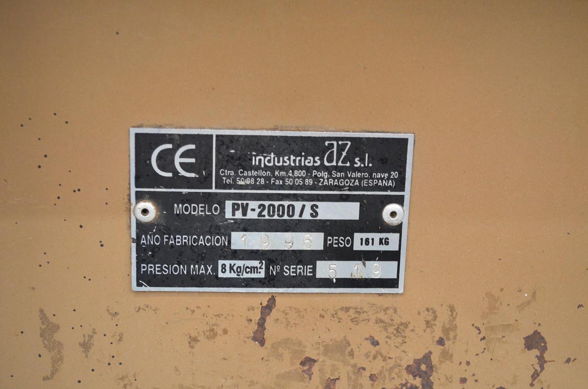 Usado Prensa neumática pulmon AZ PV-2000 S