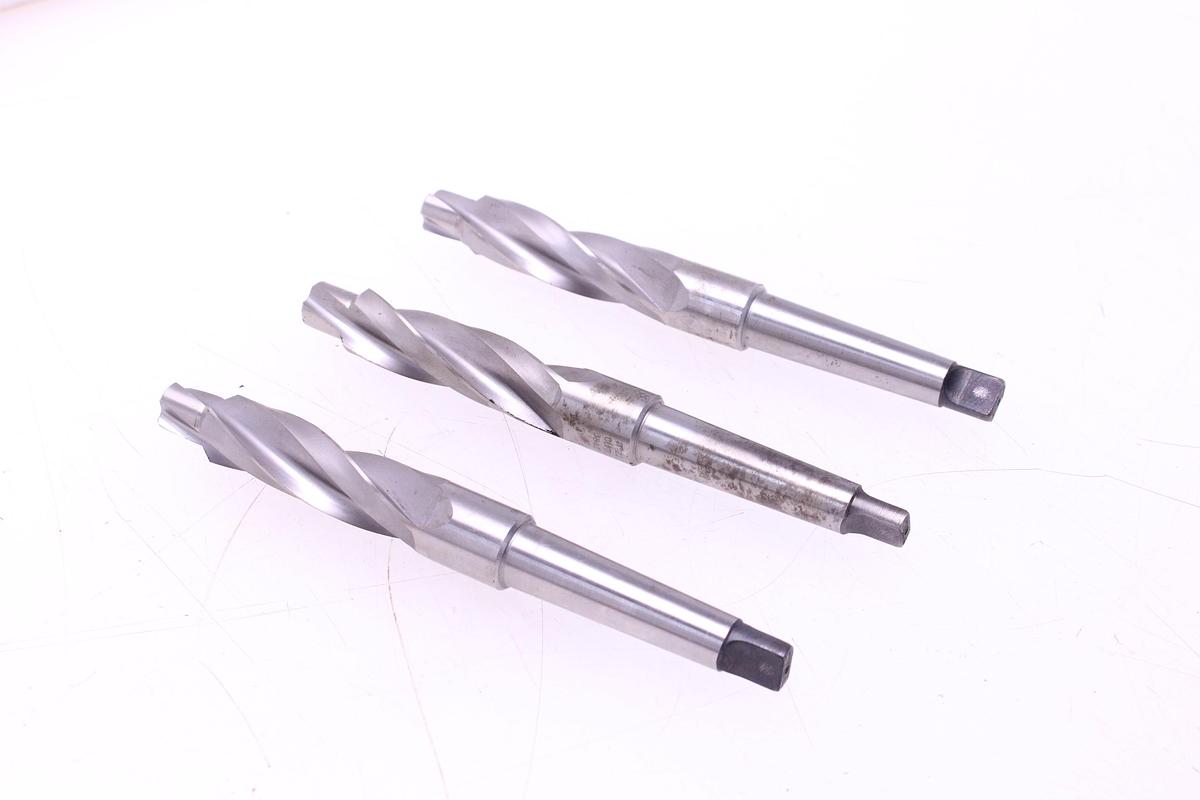 Usado Juego Brocas Helicoidal Mango Cónico MT2 Guhring 22x15mm - 3 Unidades