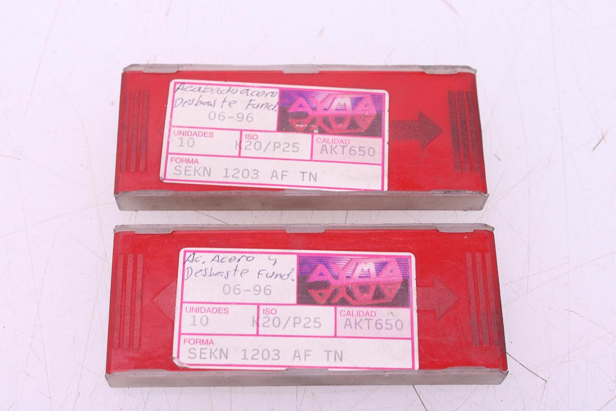 Usado Fresa Portaplaquitas 84mm Cono ISO40 + Widias SEKN1203