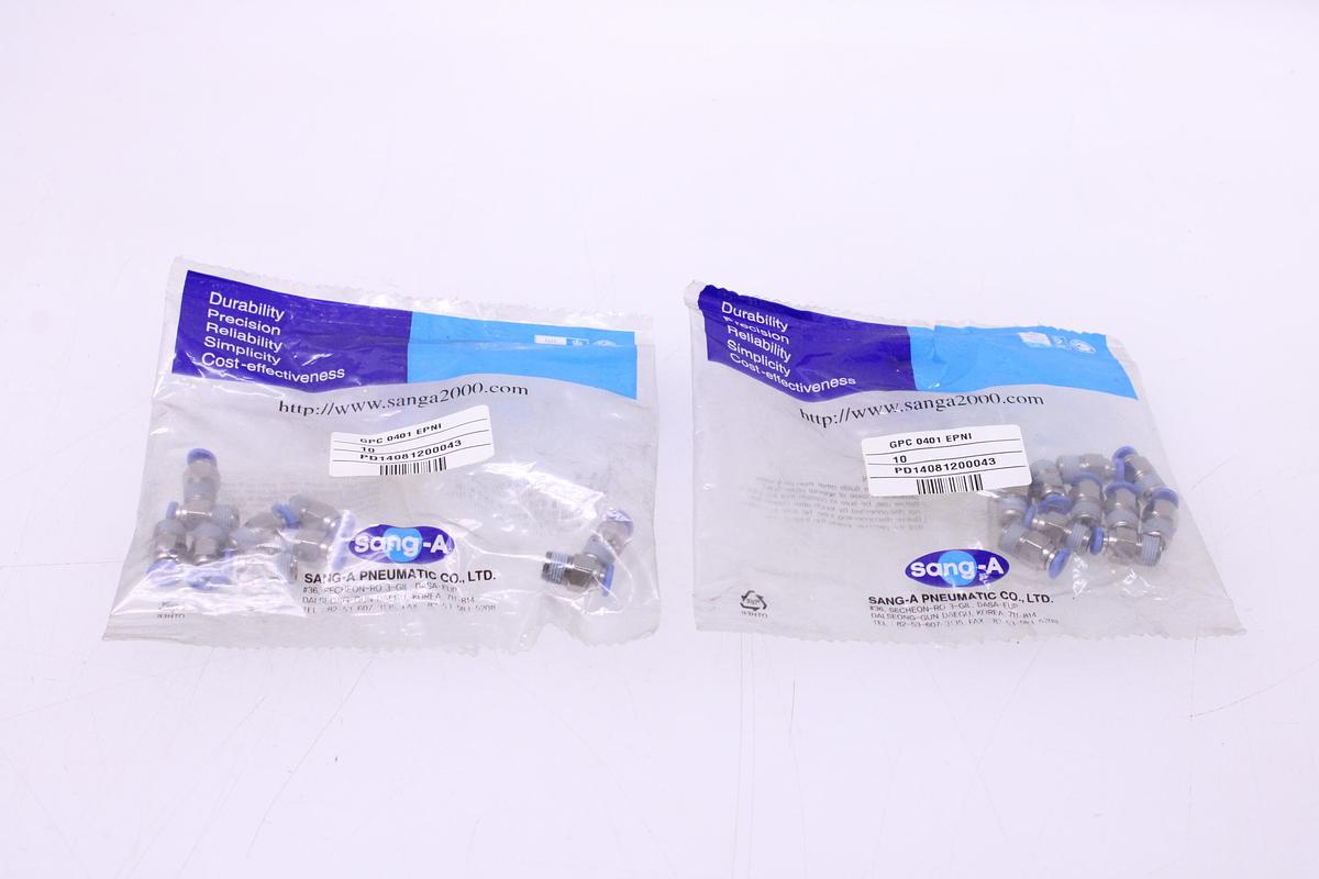 Usado Racores Sang-A GPC 0401 EPNI - 20 Unidades