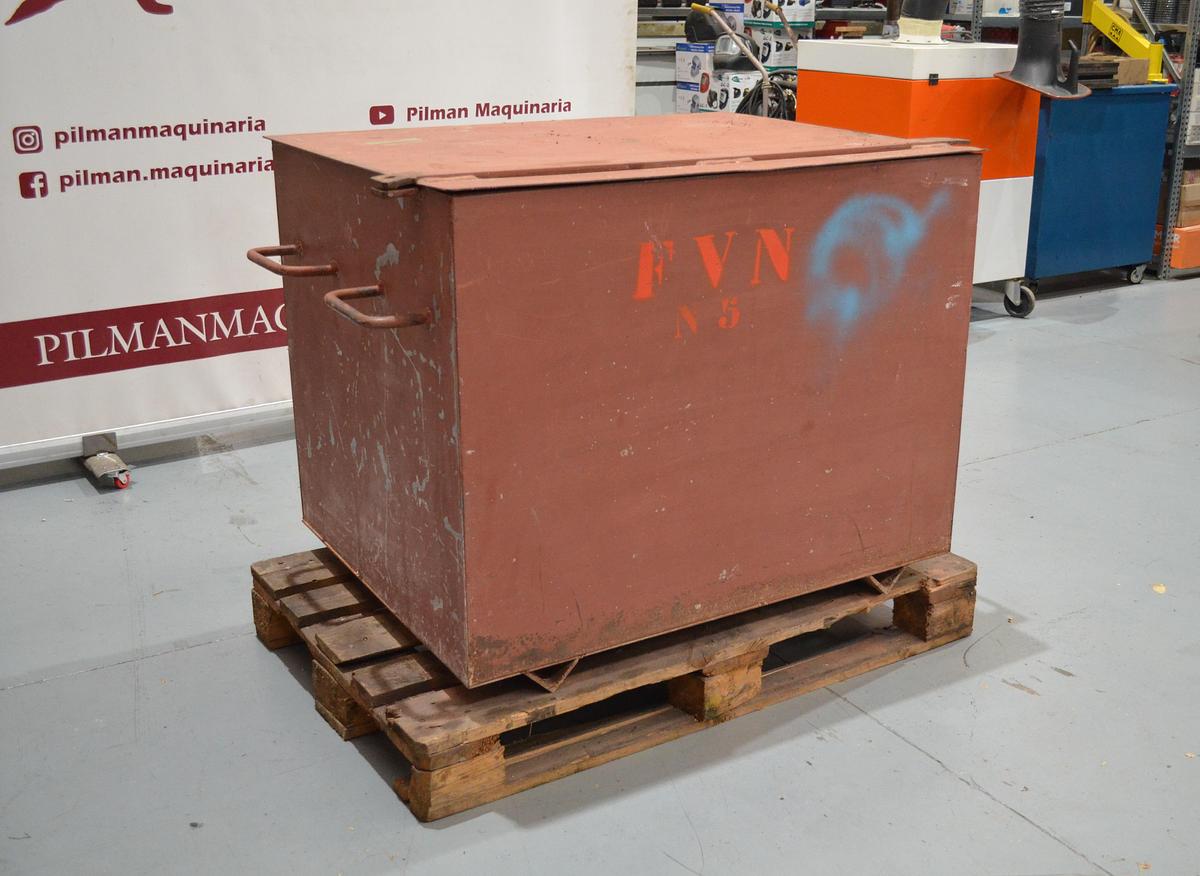 Usado Arcón metálico 1000x800x810mm rojo