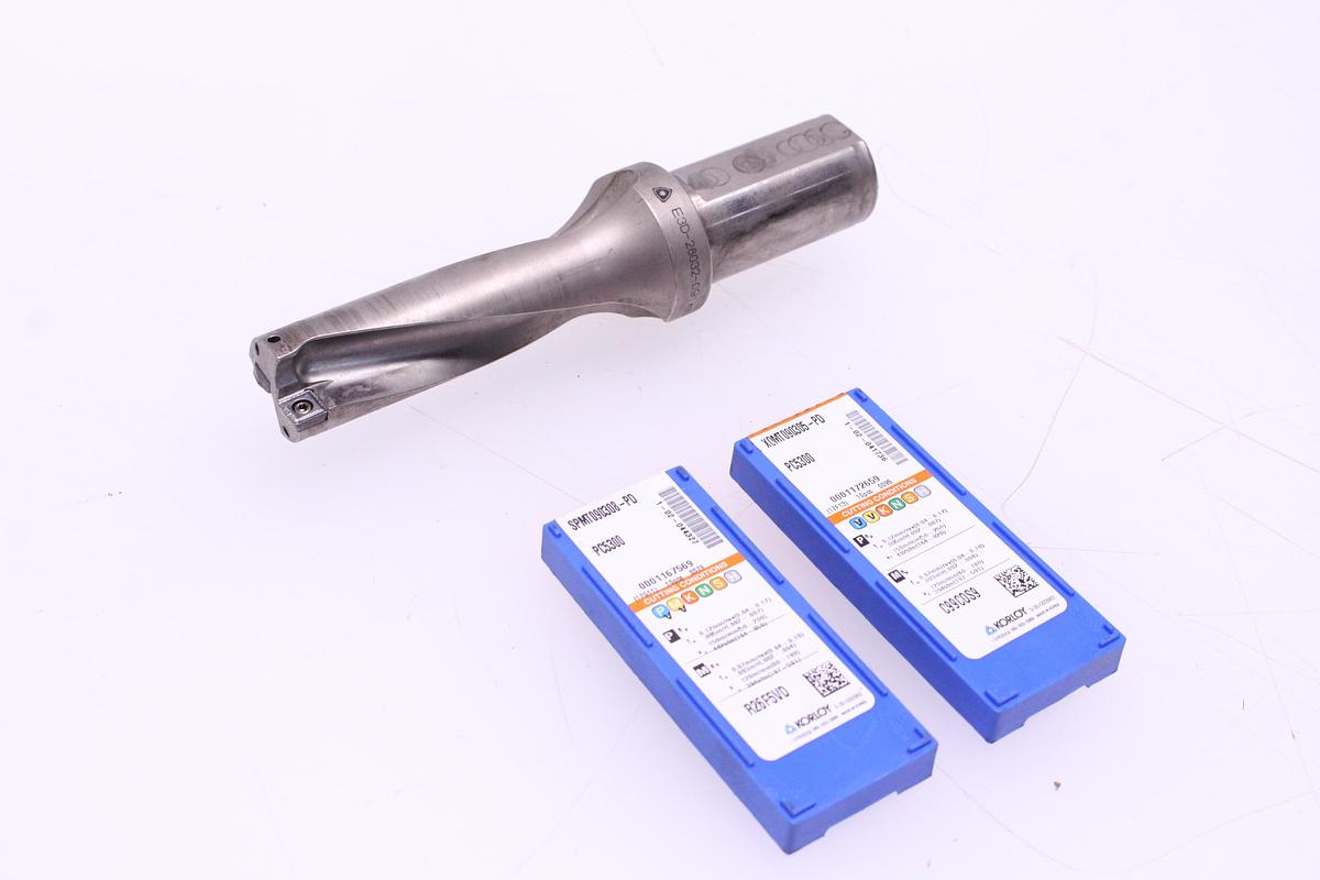 Usado Portaherramientas Korloy para plaquitas + Widias SPMT/XOMT0903