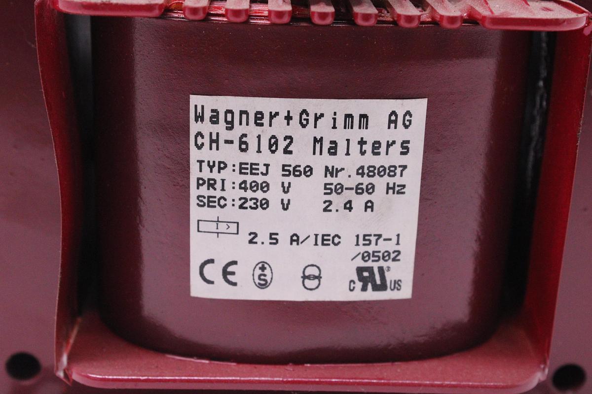 Usado Transformador Wagner + Grimm CH-6102 400/230V