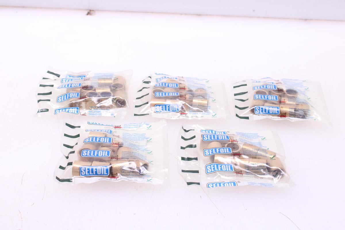 Usado Cojinete Autolubricado Bronce SELFOIL A-15-19-20 - 50 Unidades