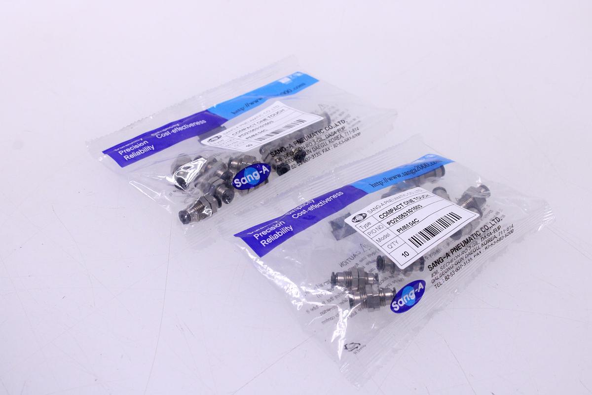 Usado Racores Pasamuros M4 + Rosca M10 x 1.0P - 20 Unidades Sang-A PMM 04C