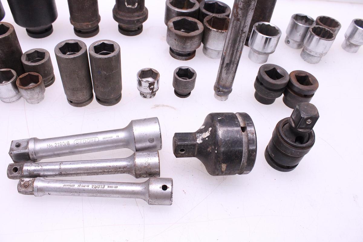 Usado Lote Llaves de Vaso 80mm a 22mm - 42 Unidades