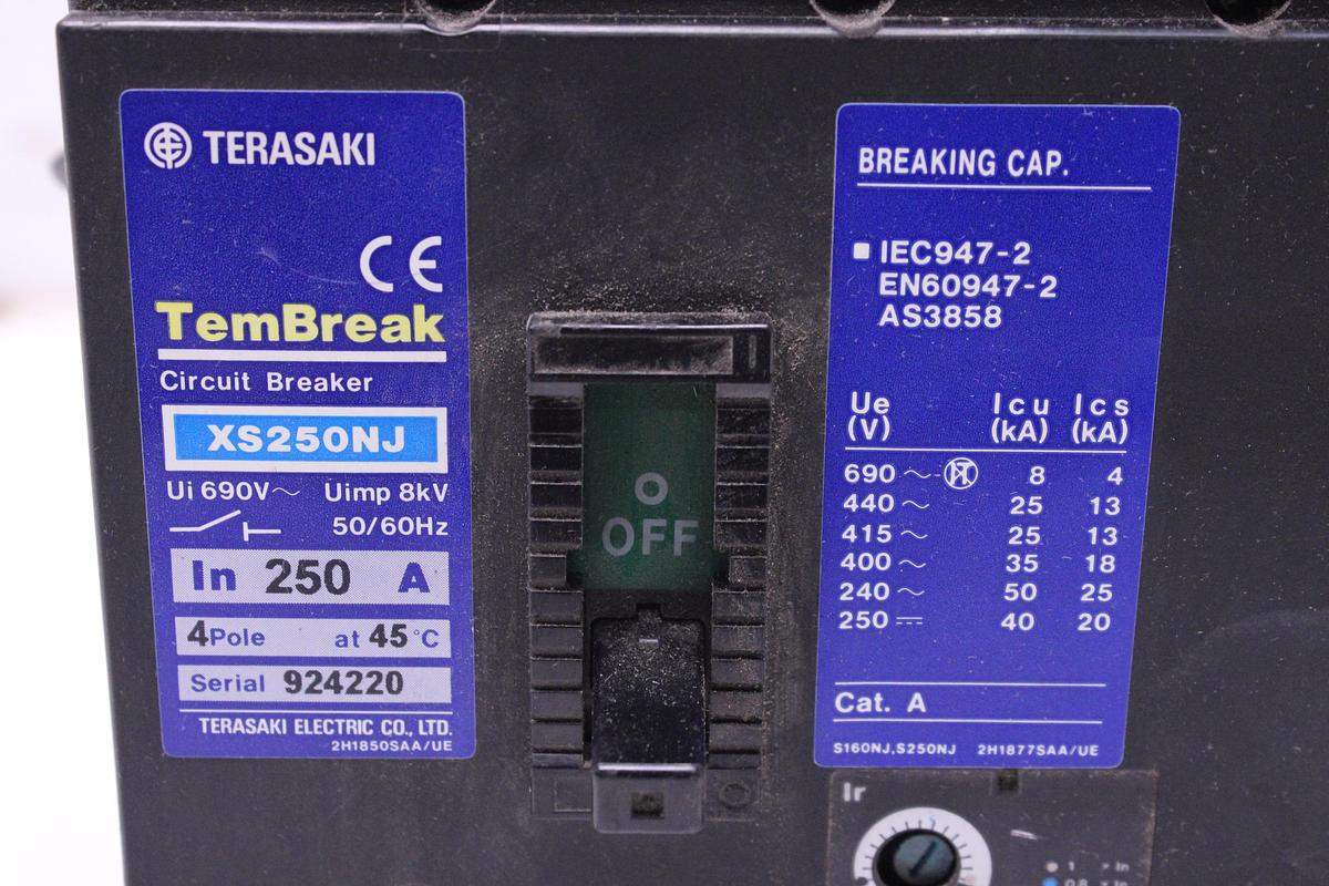 Usado Disyuntor Terasaki TemBreak XS250NJ