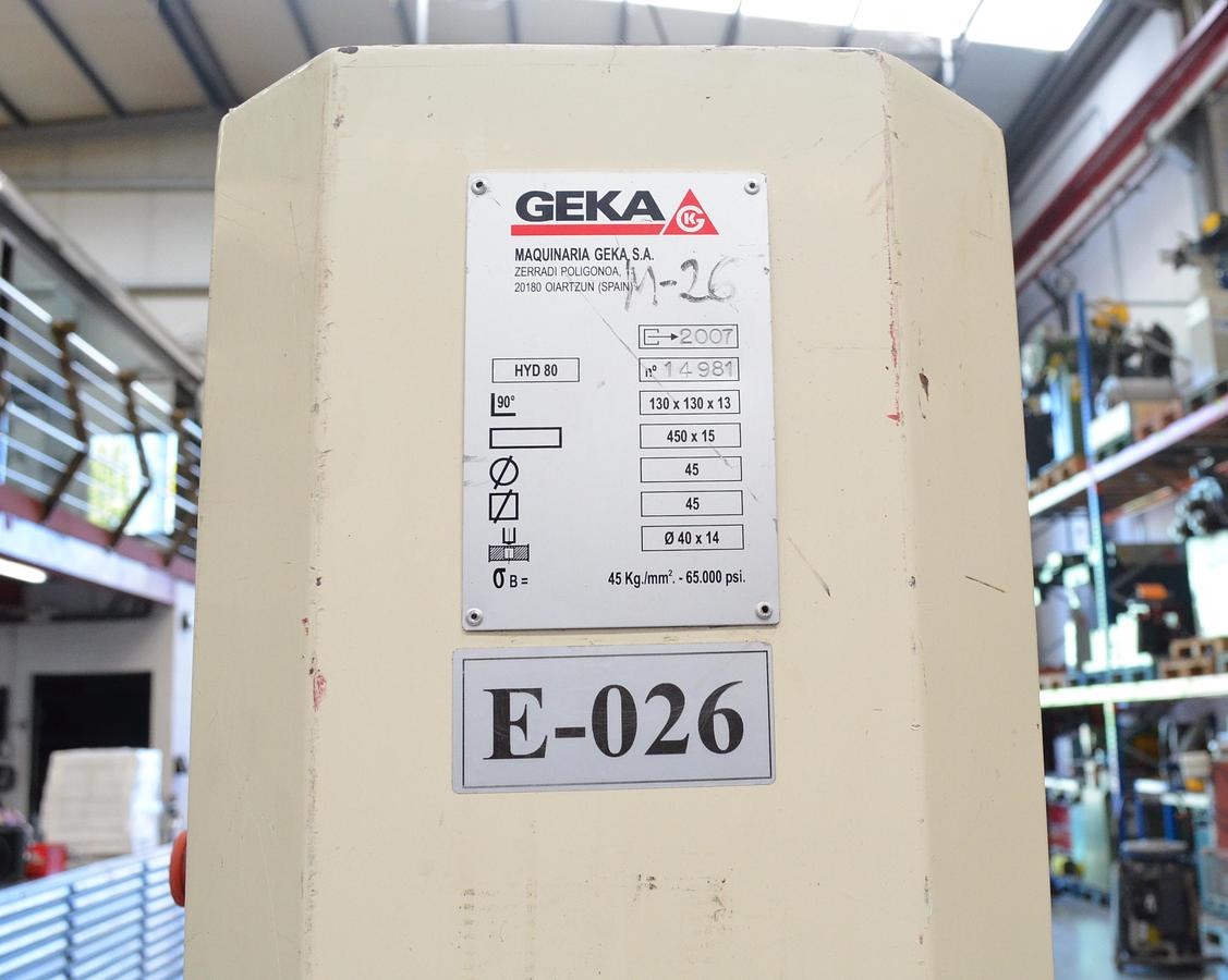 Usado Punzonadora Hidráulica Geka 80 S