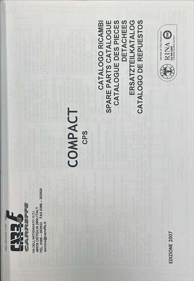 Usado Manual de Instrucciones Apilador COMPACT CL-CM-CMS-CP-CPS-CPT
