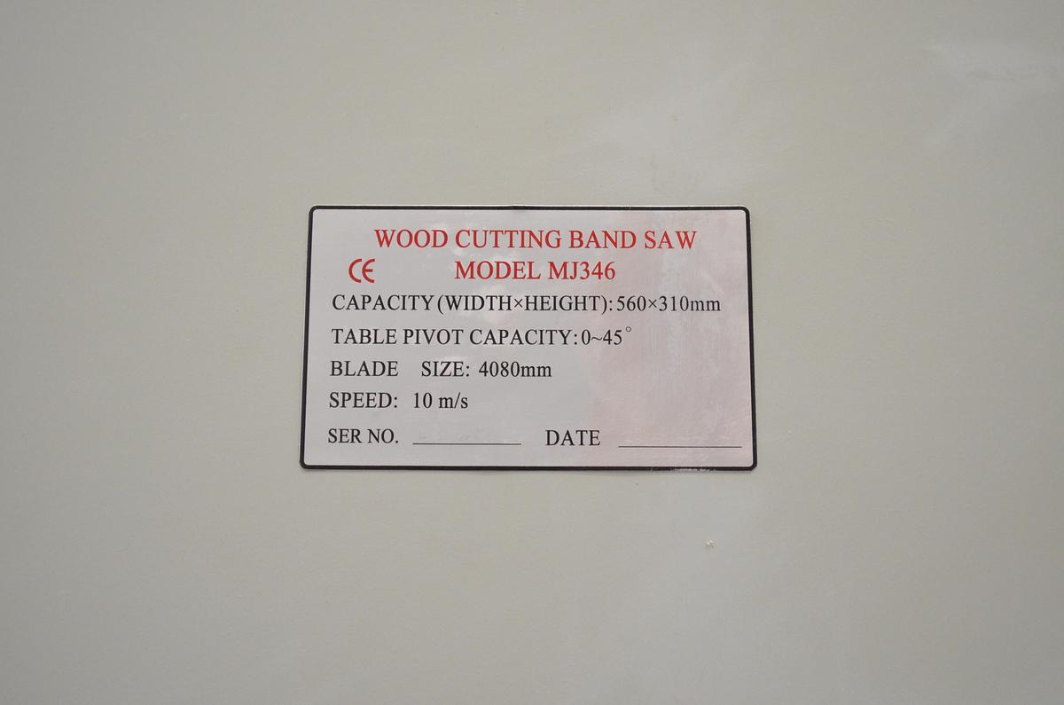 Usado Sierra vertical Wood Band Saw MJ346