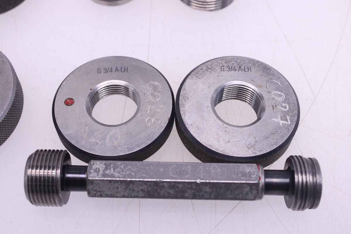 Usado Lote Calibres de Anillo Rosca + Tapones de Rosca