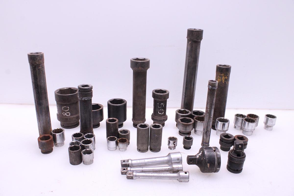 Usado Lote Llaves de Vaso 80mm a 22mm - 42 Unidades