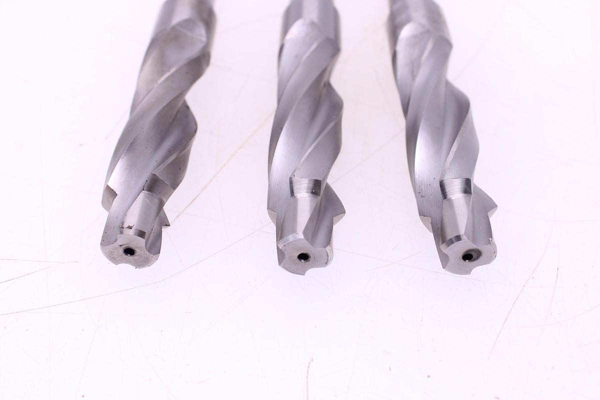 Usado Juego Brocas Helicoidal Mango Cónico MT2 Guhring 22x15mm - 3 Unidades