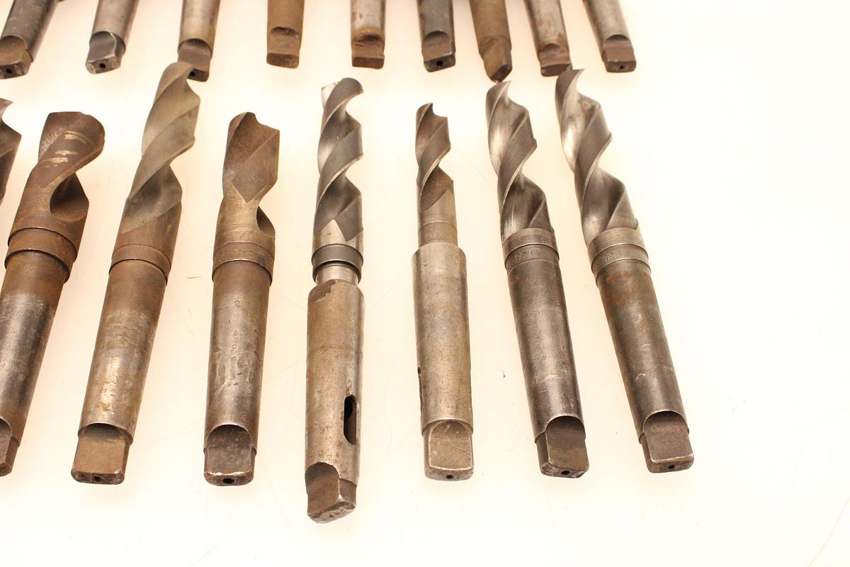 Usado 19 Brocas Mango Cónico MT4 - 24,25 hasta 50 mm