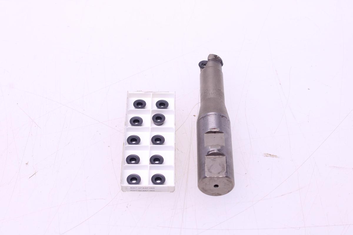 Usado Fresa Portaplaquitas SECO R217.29-2520.3-05.2.070 + Widias RDHT10T3M0T