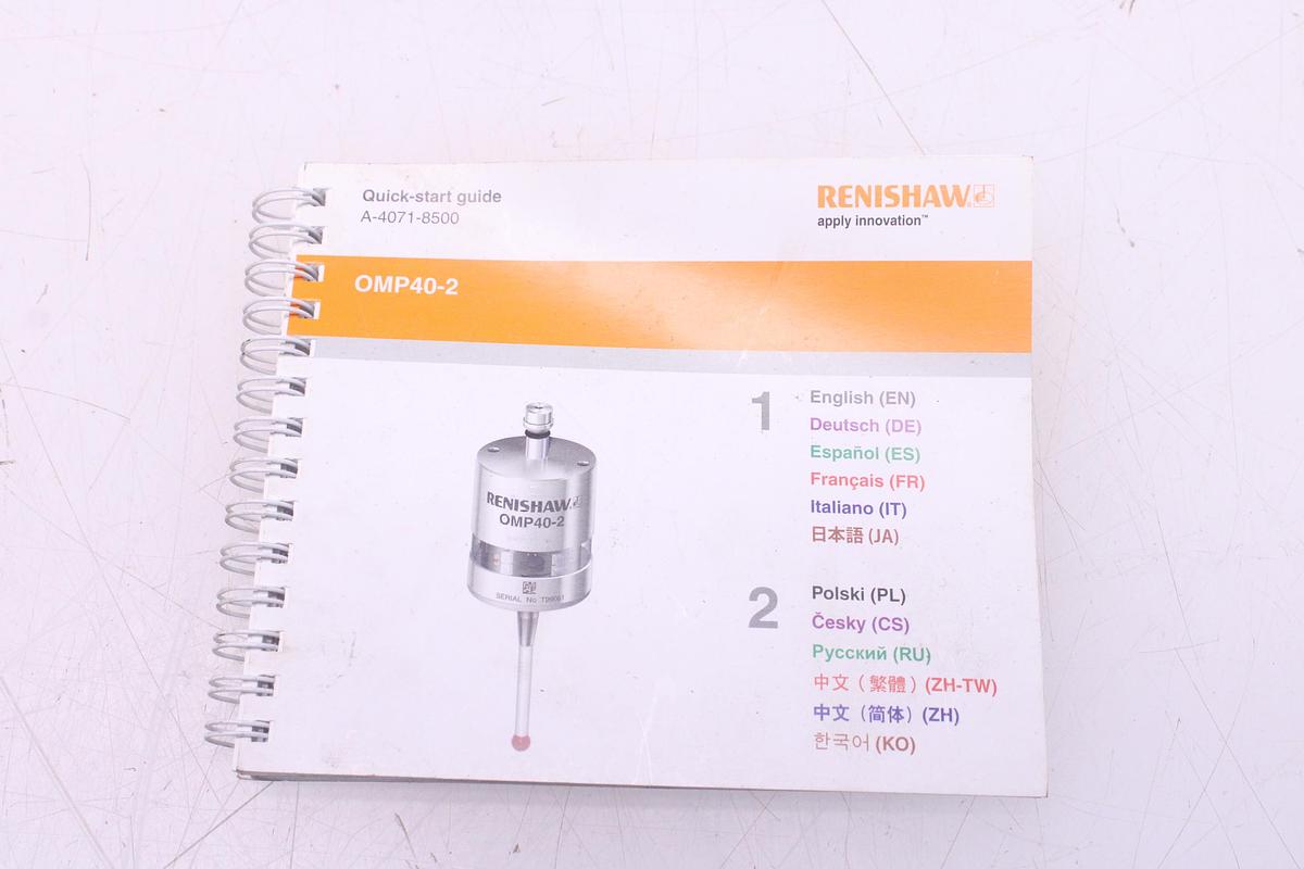 Usado Sonda Óptica RENISHAW OMP40-2 Con Cono ISO40