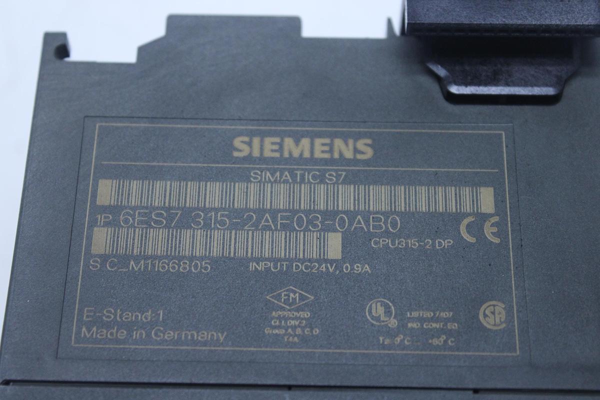 Usado Módulo CPU Siemens 6ES7315-2AF03-0AB0