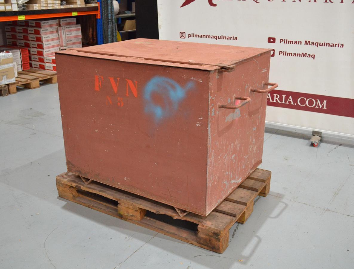 Usado Arcón metálico 1000x800x810mm rojo