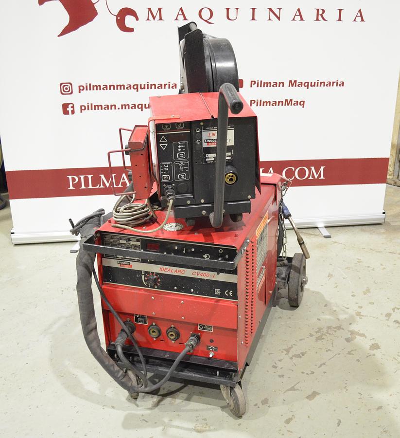 Usado Maquina soldar Lincoln Idealarc CV400-I con devanadera