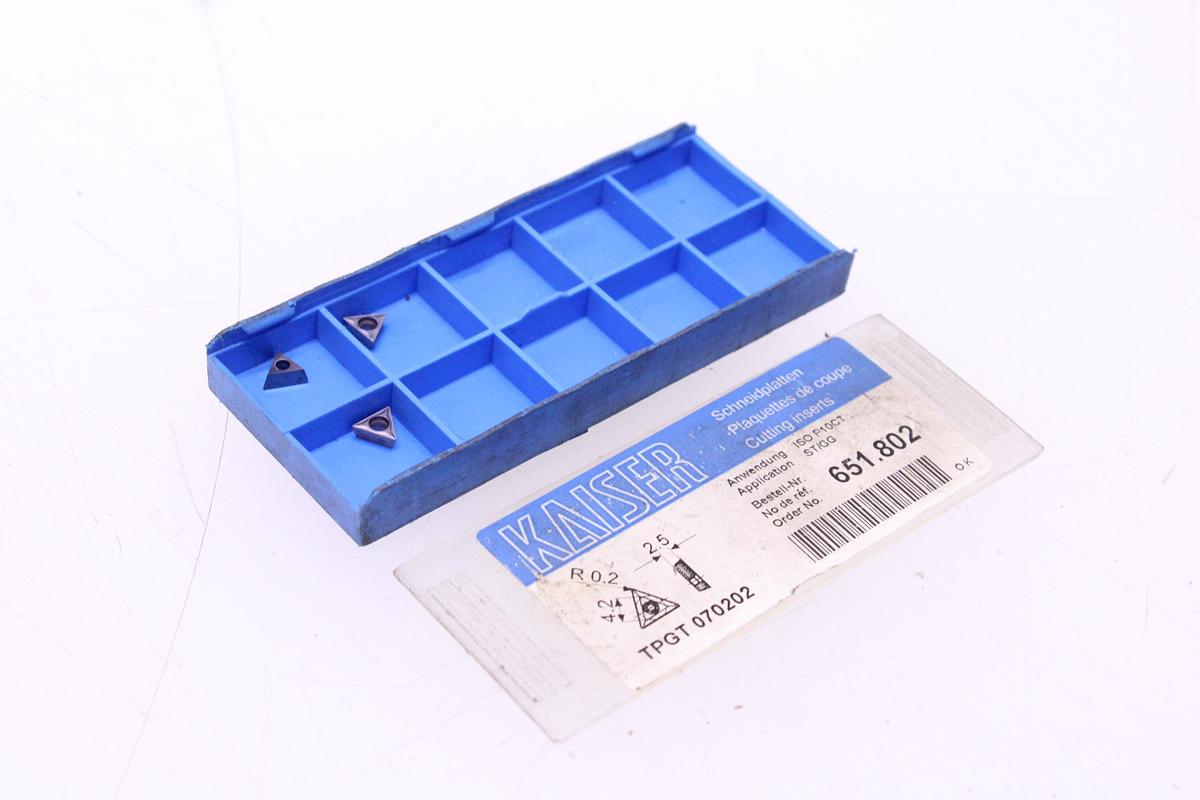 Usado Plaquitas de Widia Kaiser TPGT 070202