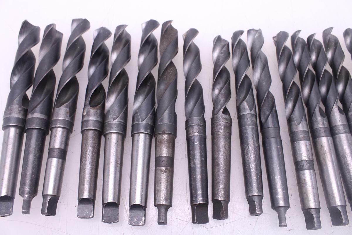 Usado 17 Brocas Taladro Mango Cónico Morse MT3