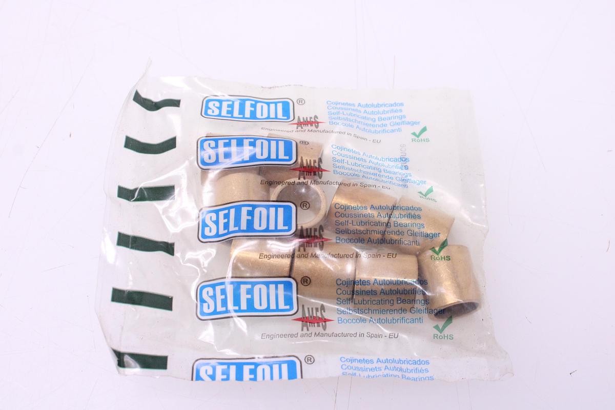 Usado Cojinete Autolubricado Bronce SELFOIL A-15-19-20 - 50 Unidades