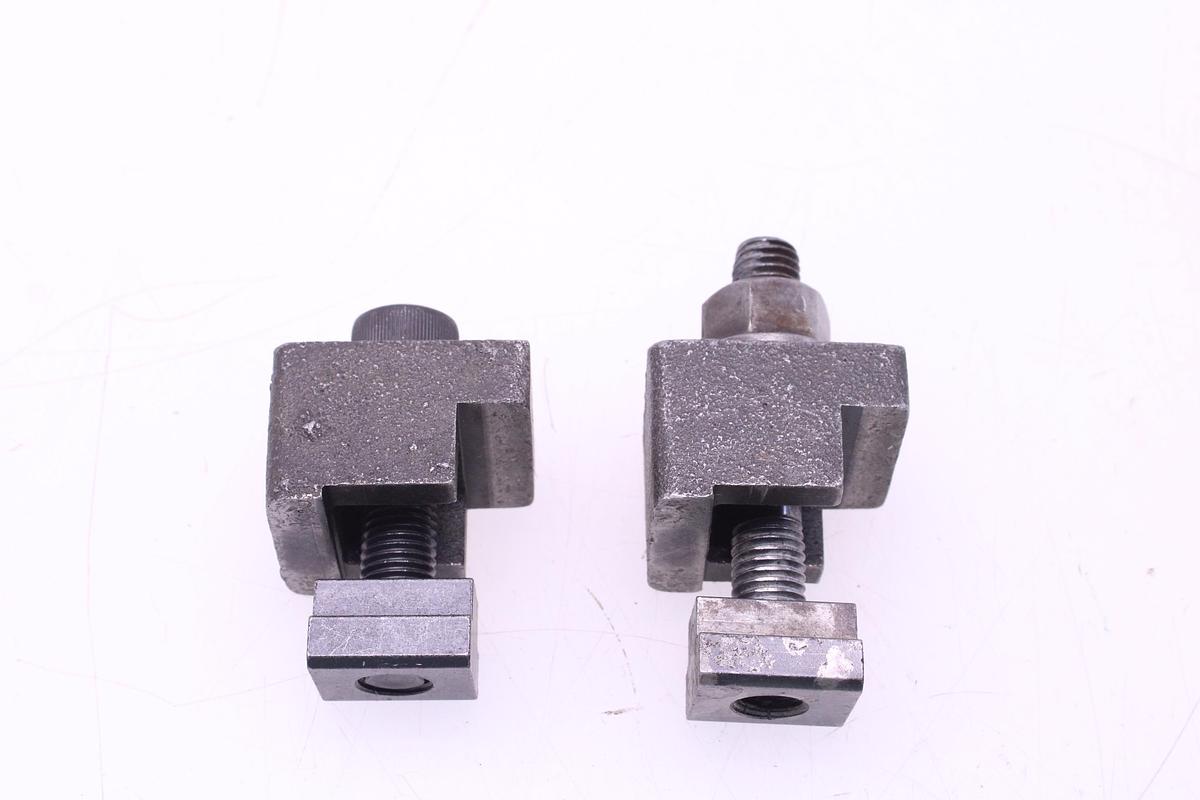 Usado Garras de Sujeción Ranura en T 18mm - 2 Unidades