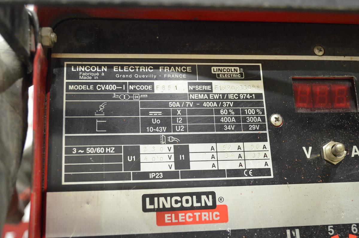 Usado Maquina soldar Lincoln Idealarc CV400-I con devanadera