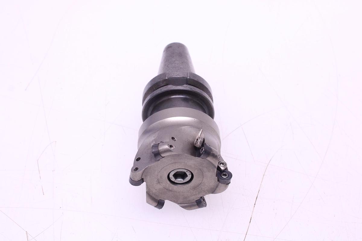 Usado Fresa ZMILL 6R-80-27-6T Cono ISO 40 + Widias RPMT1204