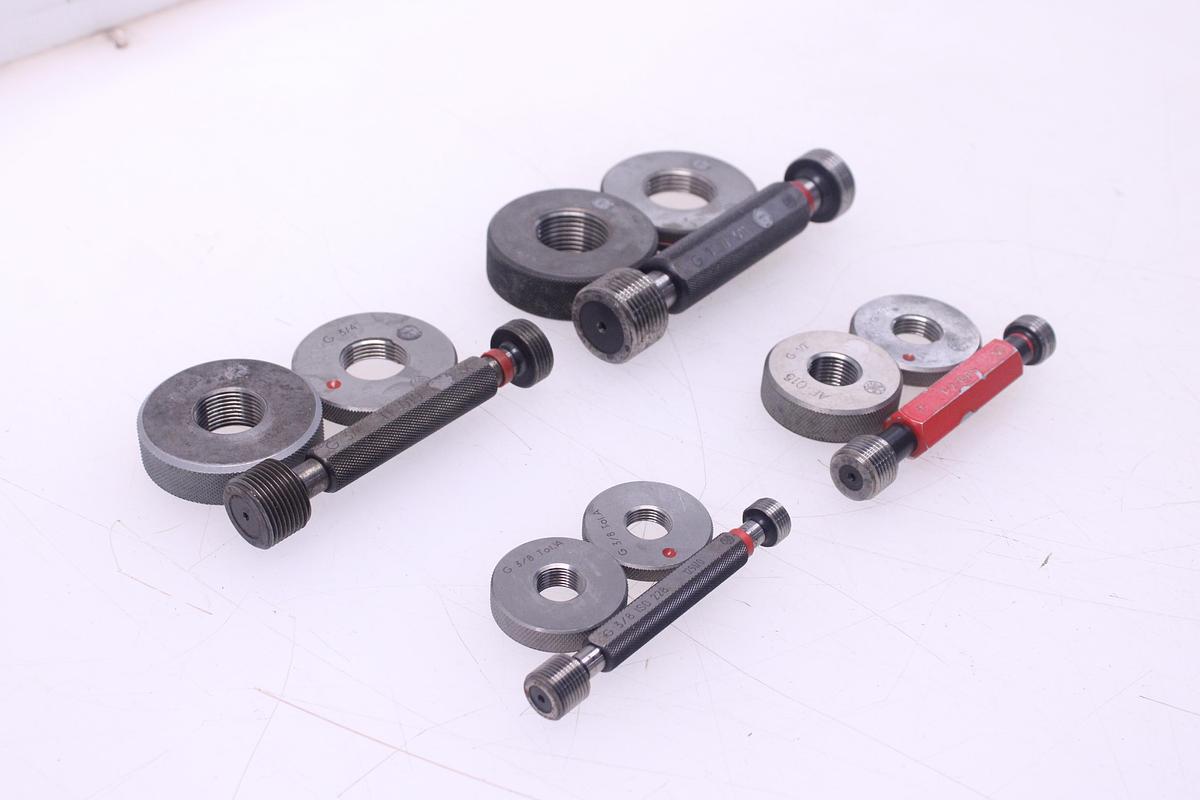 Usado Lote Calibre de Rosca de Gas + Tapones de Rosca