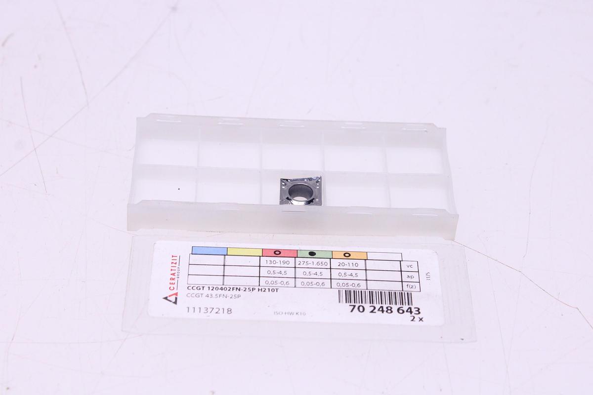 Usado Plaquitas de Widia Ceratizit CCGT120402FN