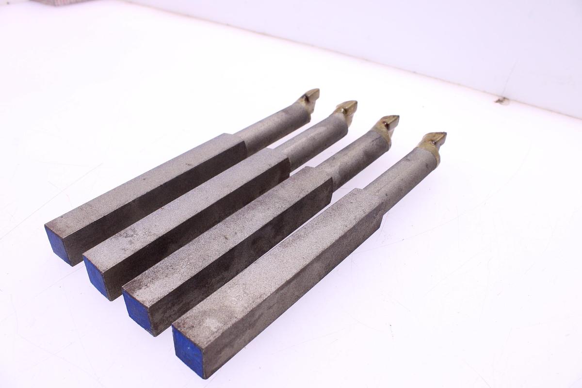 Usado Lote Cuchillas de Tornear Metal Duro 25x25 - 4 Unidades