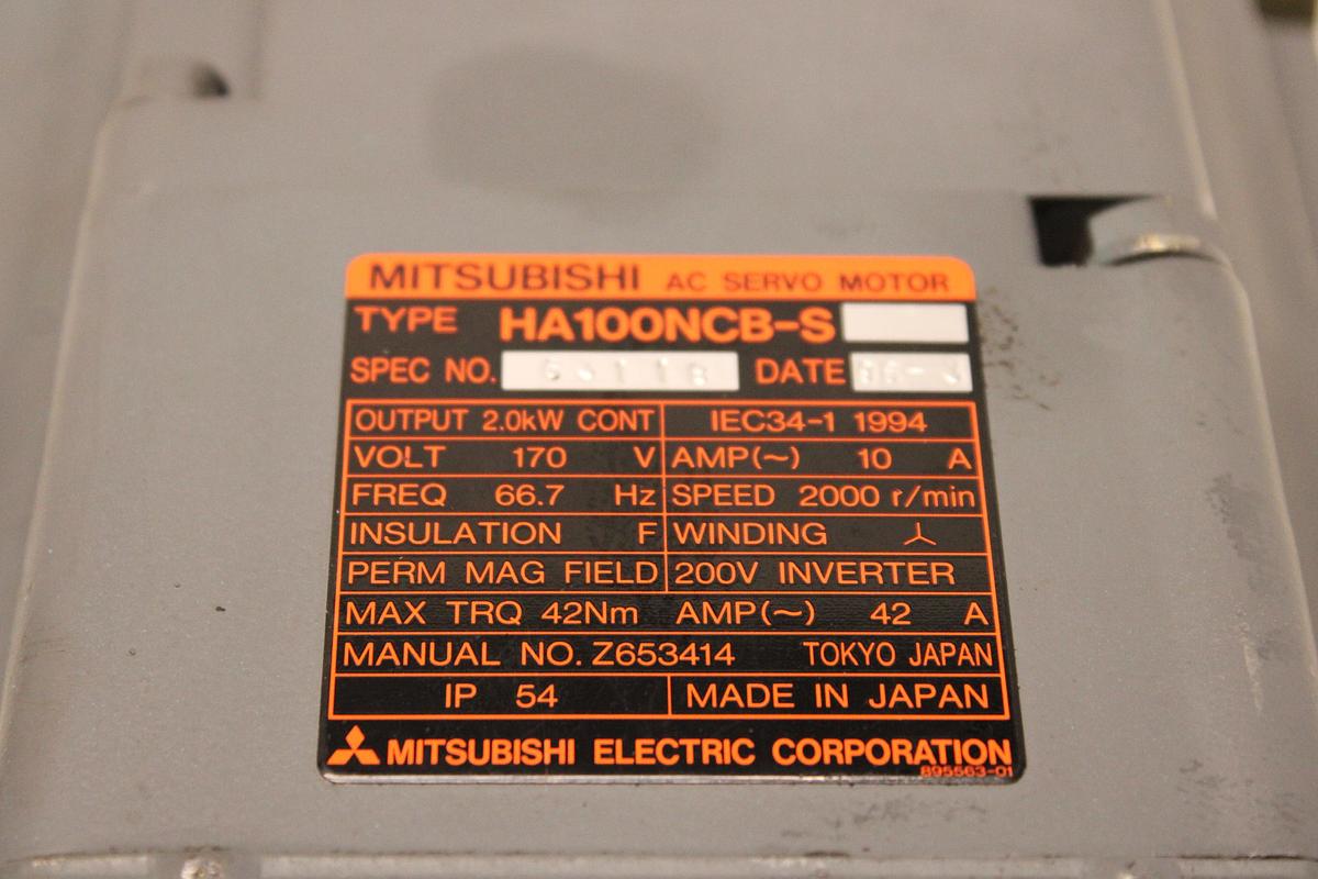 Usado Servomotor MITSUBISHI HA100NCB-S