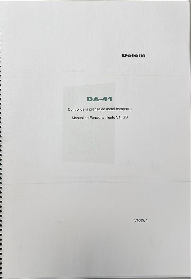Usado Manual de Instrucciones Controlador Dalem DA-41