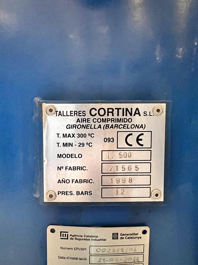Usado Calderin aire CORTINA 500L 12Bar