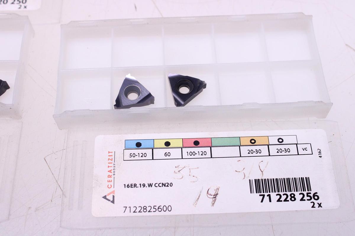 Usado Plaquitas de Widia Ceratizit 16 ER ISO CCN20