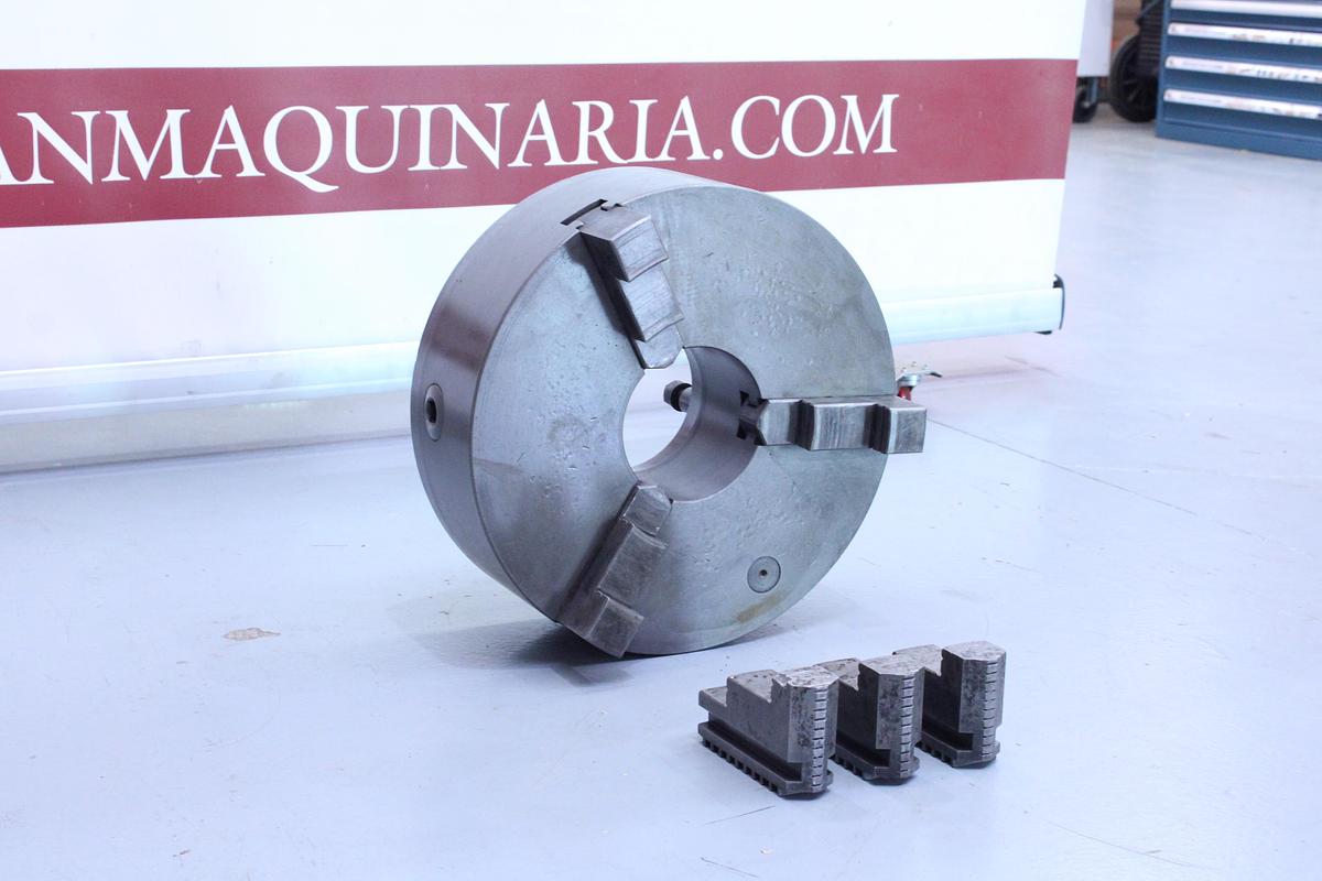 Usado Plato 3 Garras para torno 400 mm + Juego de 3 Garras