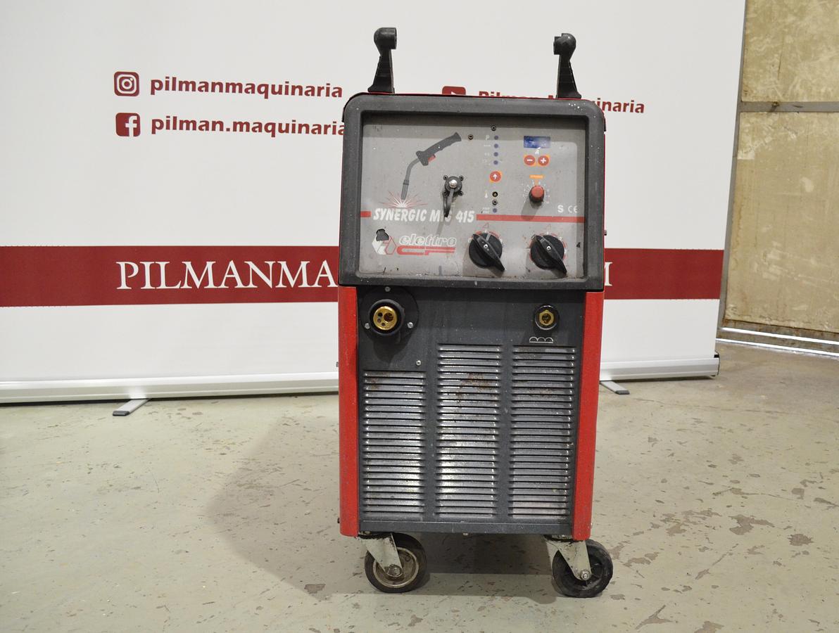 Usado Maquina soldar hilo sinergica Elettro Synergic MIG 415