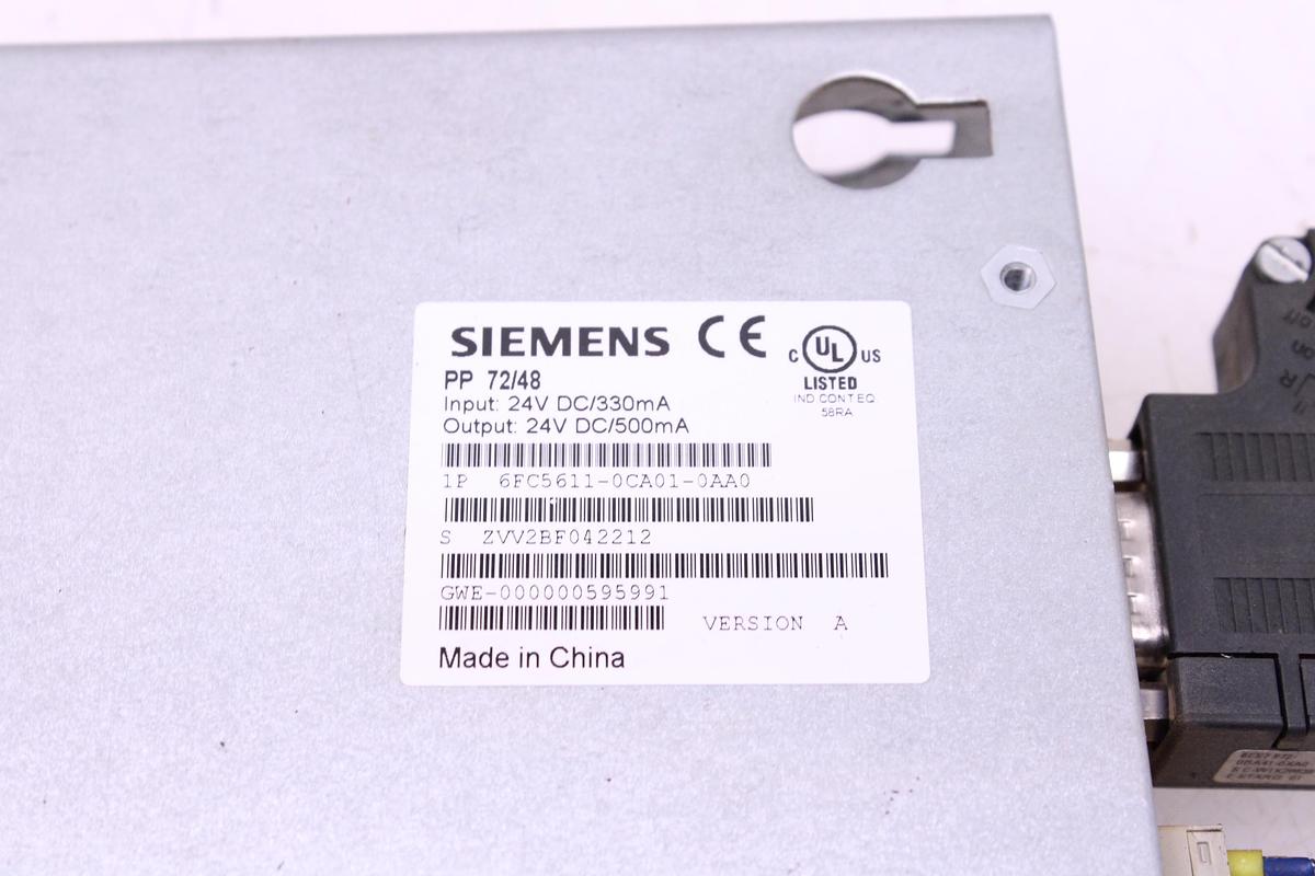 Usado Modulo E-S Sinumerik SIEMENS 6FC5611-0CA01-0AA0