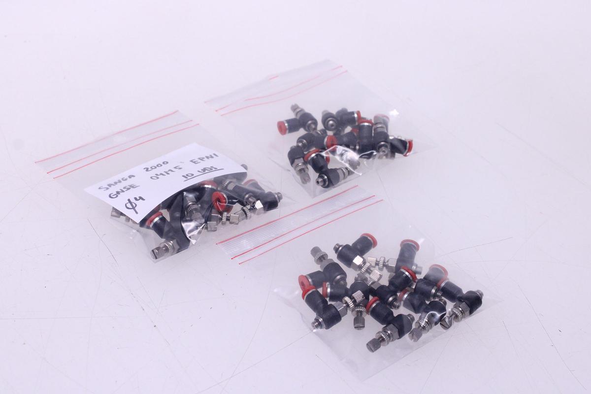 Usado Racores Codo Regulador Caudal M4 + Rosca M5 - 30 Unidades Sang-A GNSE 04M5