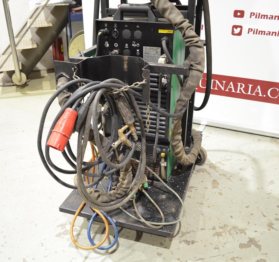 Usado Maquina soldar mig pulsada Praxair - Ewm Phoenix 400 con devanadera Phoenix Drive 4L