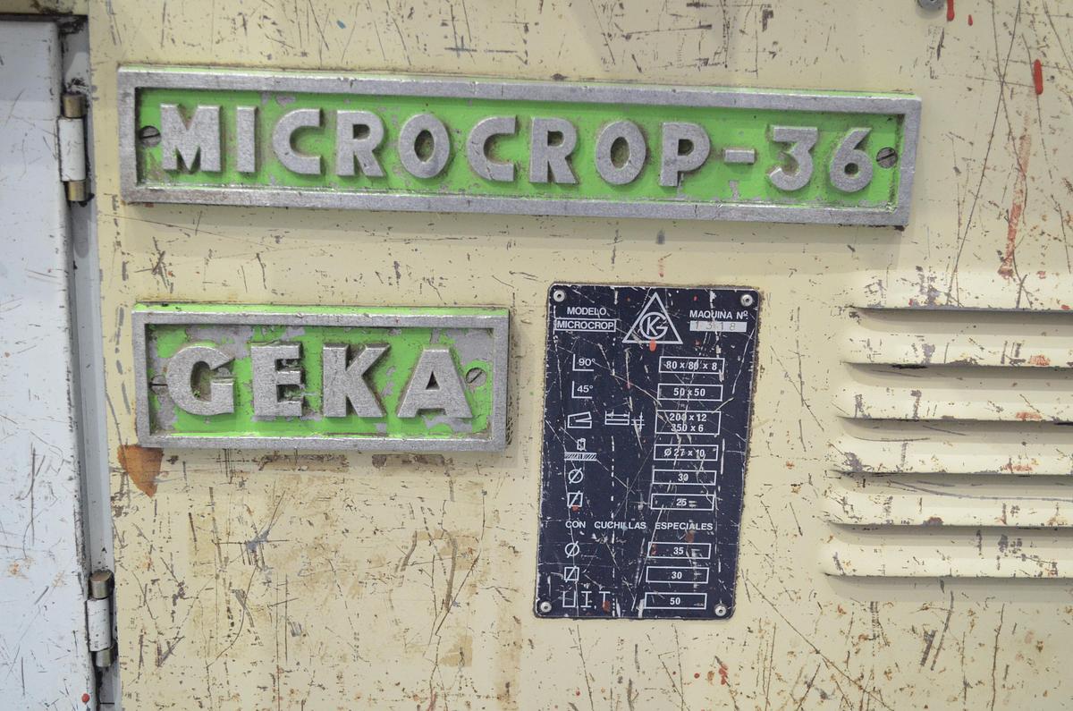Usado Punzonadora hidráulica GEKA Microcrop 36 - 1318