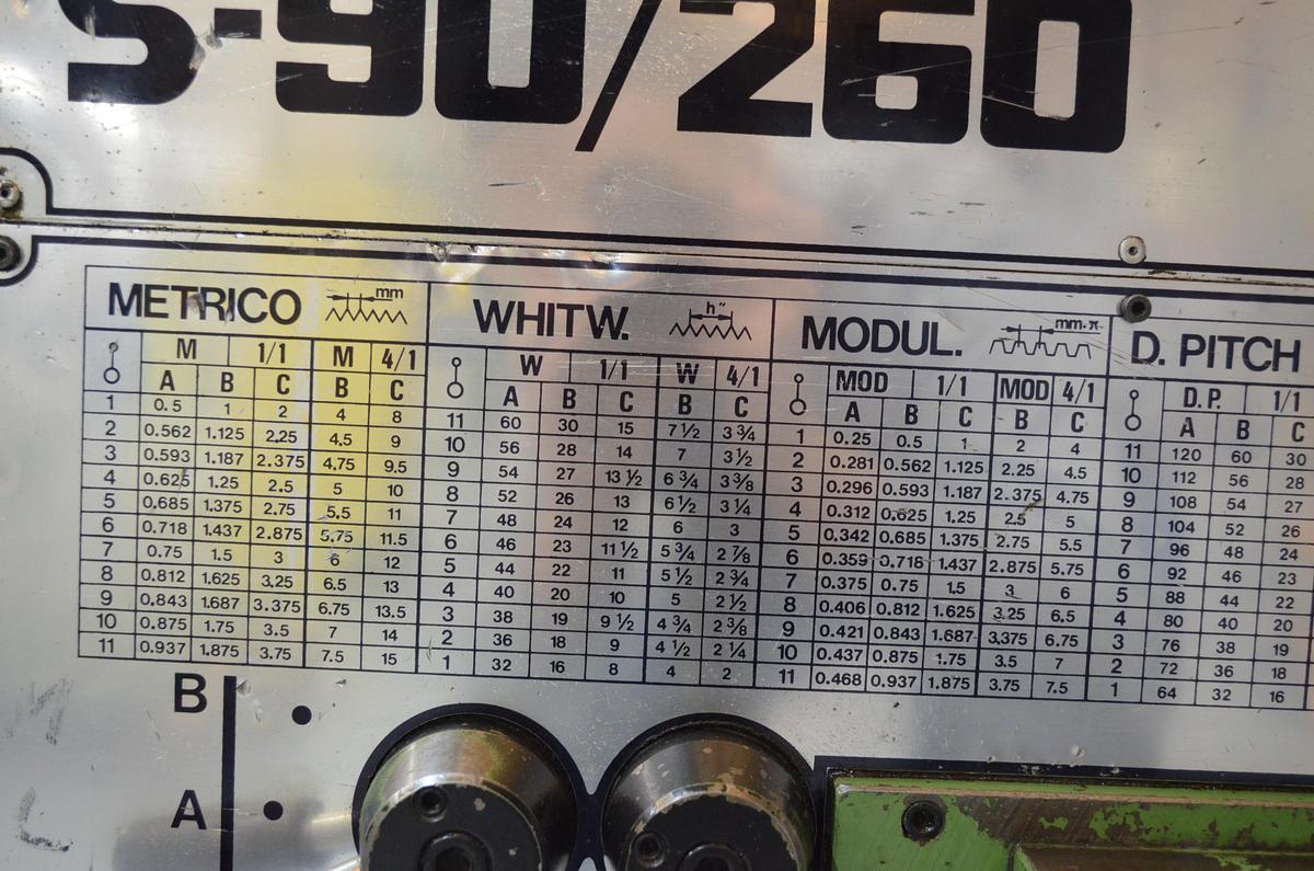 Usado Torno Pinacho S 90-260 1.150mm e.p