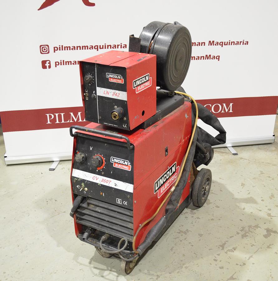Usado Maquina soldar Lincoln CV 350T con devanadera LN 324 8m