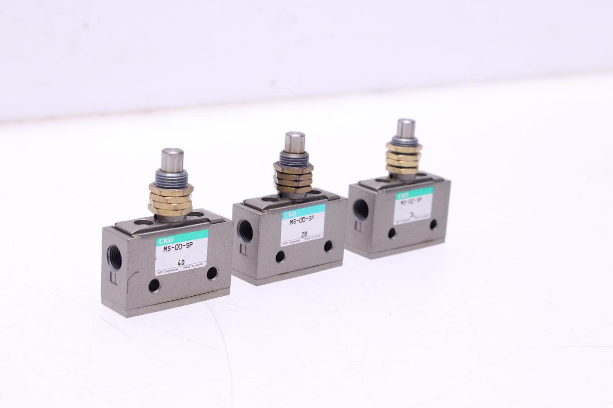 Usado Válvula Mecánica CKD MS-00-SP - 3 Unidades