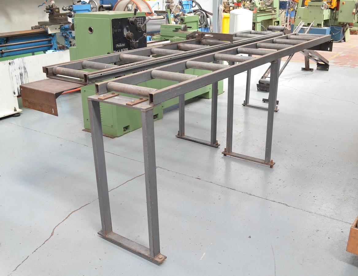Usado Camino rodillos con tope manual 2ud. 330x3m