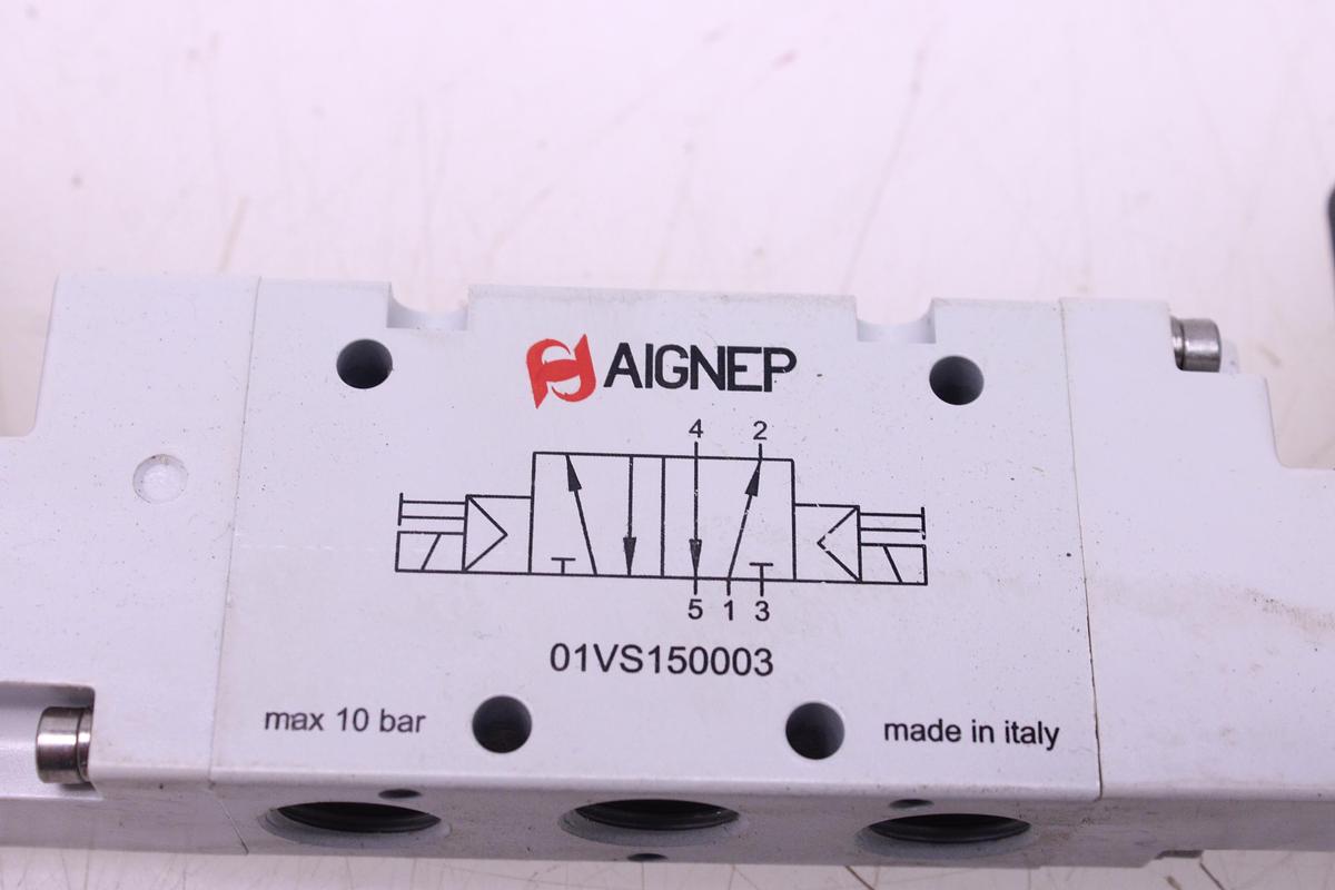 Usado ElectroVálvula Neumatica Biestable AIGNEP 01VS150003 5/2 1/4