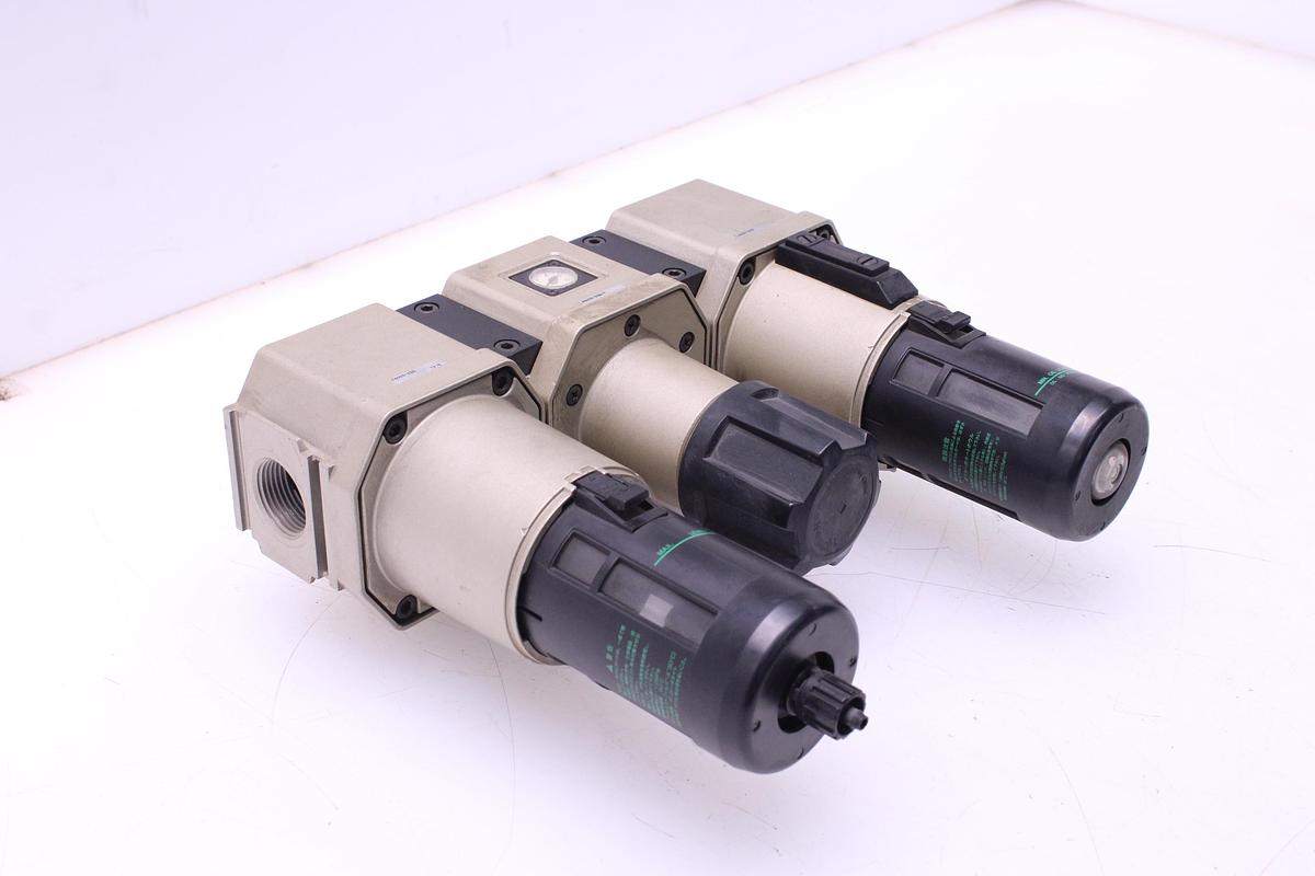 Usado Línea CKD Filtro F8000 + Regulador R8000 + Lubricador L8000